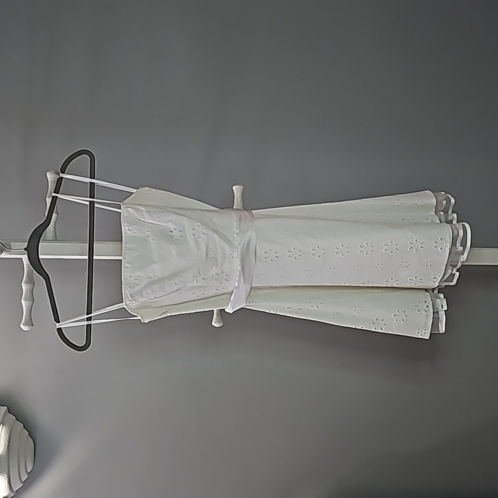 All white knee length dress size 7/8.